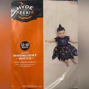Hyde & Eek Infant Moonlight Witch Costume - Blue Dress ONLY 12-18m New